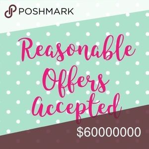 ✨Like an item!!! Send an offer!!! I love to accept all reasonable offers 💖💖💖